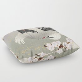 Japanese Crane Floor Pillow
