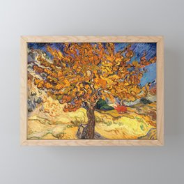 The Mulberry Tree by Vincent van Gogh Framed Mini Art Print