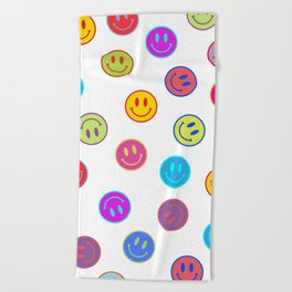 Smiley Obsessed #2 Beach Towel