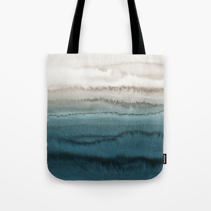 WITHIN THE TIDES - CRASHING WAVES TEAL Tote Bag