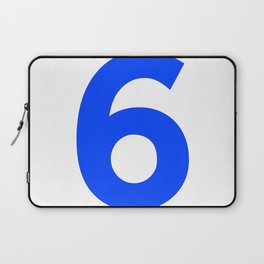 Number 6 (Blue & White) Laptop Sleeve