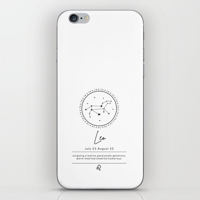 Leo | B&W Zodiac iPhone Skin
