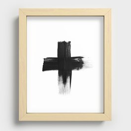 Cross Recessed Framed Print