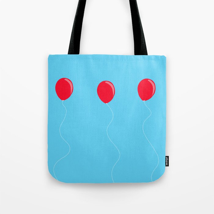 Red Balloons Tote Bag