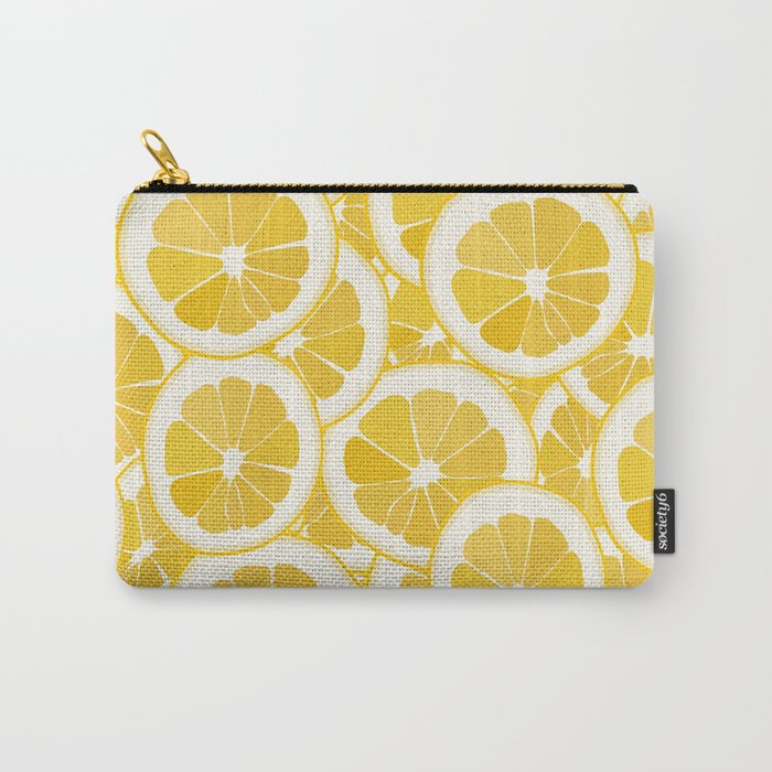 Citron - Yellow Lemon Art Pattern  Carry-All Pouch