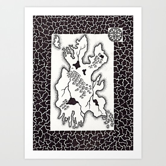 La Isla Olvidada Art Print