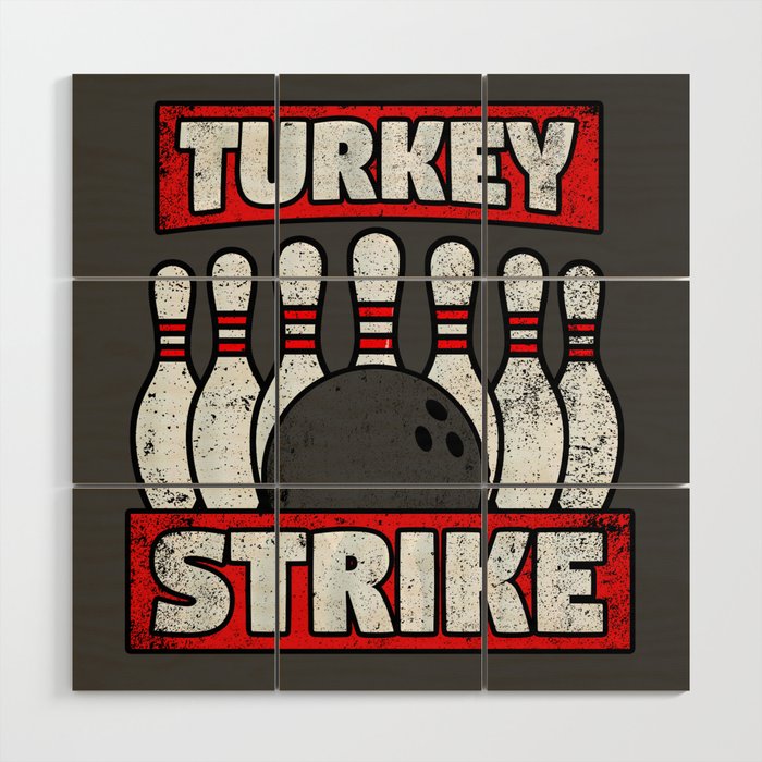 Turkey Strike Wood Wall Art