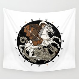 Sic Semper Draconis Wall Tapestry