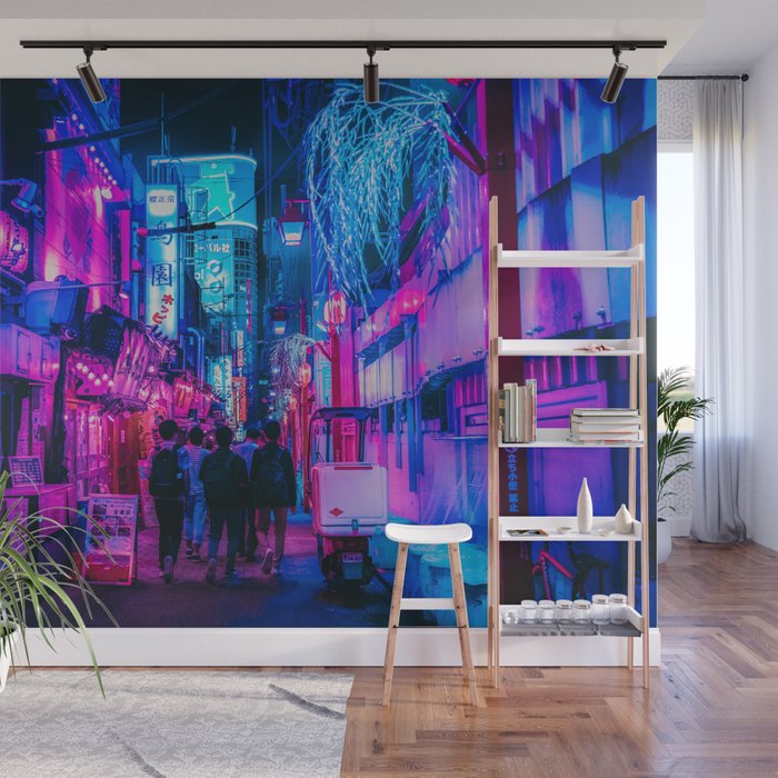 Candy Floss Neon Wall Mural by HimanshiShah Society6