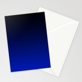 Black and Dark Blue Gradient 061 Stationery Card