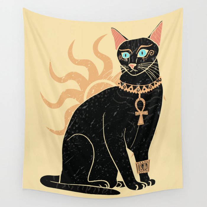 Cat outlet wall tapestry