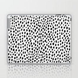 Dalmatian Spots (black/white) Laptop Skin