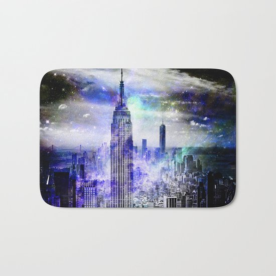 New York Skyline Bath Mat