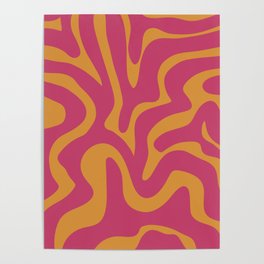 14 Abstract Liquid Swirly Shapes 220725 Valourine Digital Design Poster