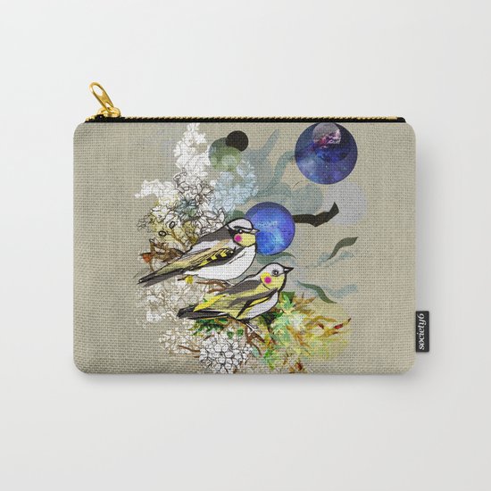 Yellow Birds Carry-All Pouch