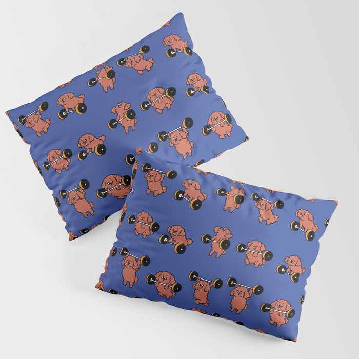 Olympic Lifting  Poodle Pillow Sham