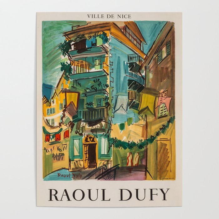Galerie des Ponchettes by Raoul Dufy Poster