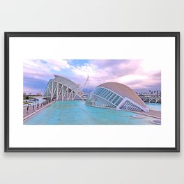 Parque das Artes e Ciencias. Valencia Framed Art Print