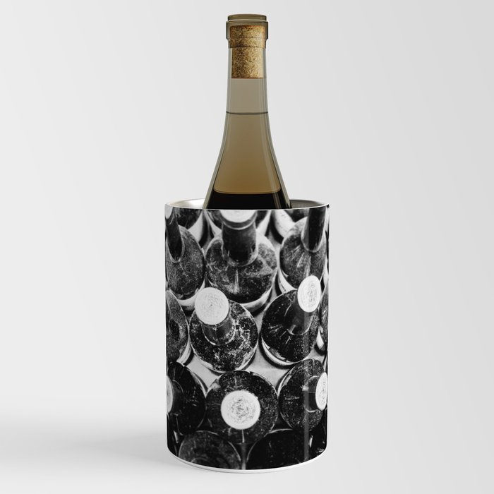 Black Wine Bottles Picture Wine Chiller