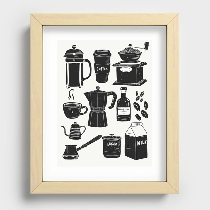 Coffee Culture Recessed Framed Print