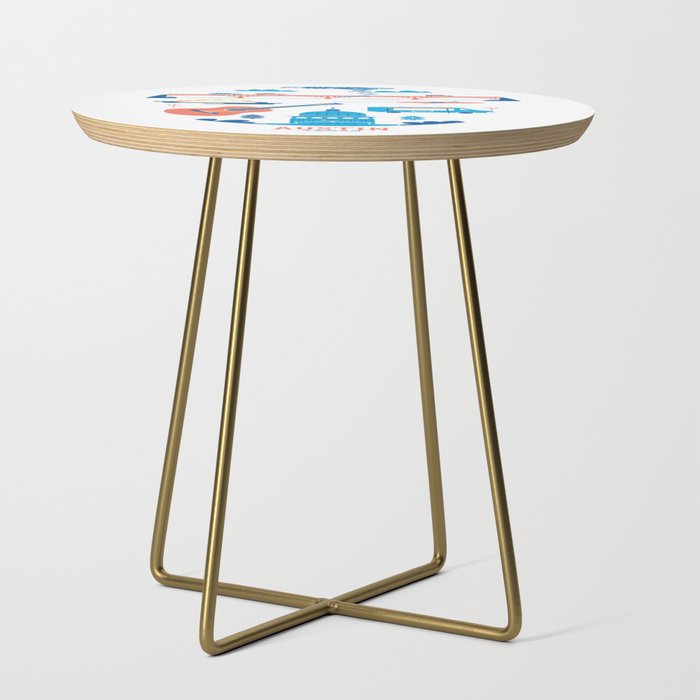Love Letter to Austin, Texas Side Table