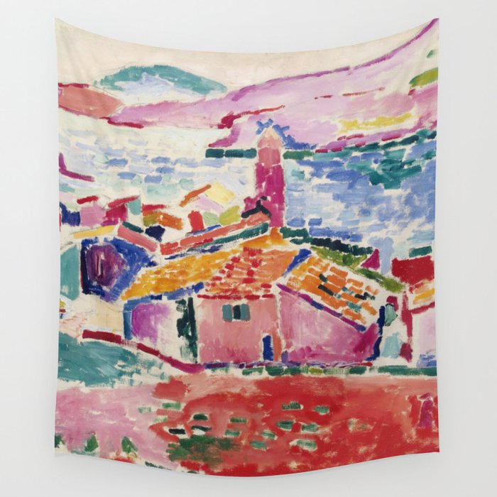 View of Collioure - Henri Matisse - Exhibition Poster Wall Tapestry