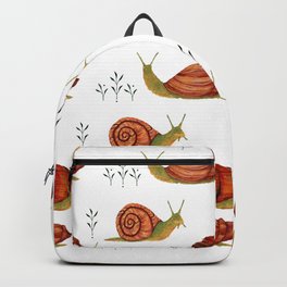 cute watercolor snails Backpack