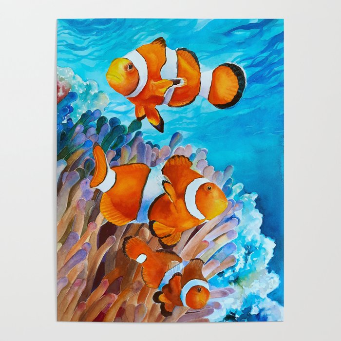 Olga- Clown Fish Poster