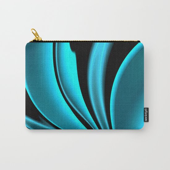 Abstract Fractal Colorways 02 Pacific Blue Carry-All Pouch