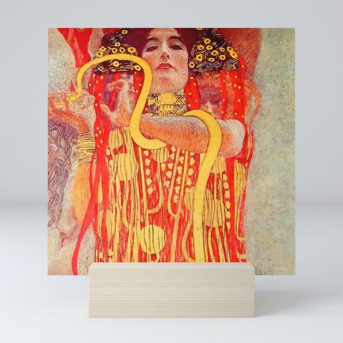 Gustav Klimt University Of Vienna Ceiling Paintings Medicine Detail Showing Hygieia Mini Art Print By Alexandra Arts
