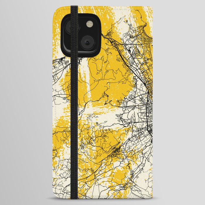 Italy - Palermo City Map iPhone Wallet Case