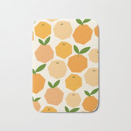 Orange Bath Mat | Joyful, Summer, Passion, Sweet, Yellow, Curated, Spring, Flavored, Graphicdesign, Rind 