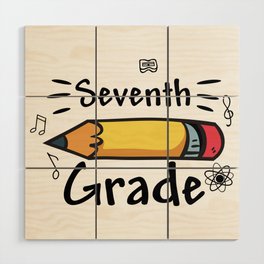 Seventh Grade Pencil Wood Wall Art