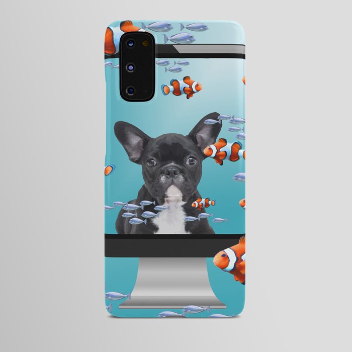 French Bulldog - Computer Screen Clownfishes Android Case