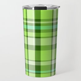 Plaid // Lime Travel Mug