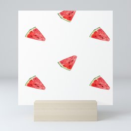 Trendy Summer Pattern with Melones Mini Art Print