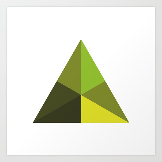 #126 Pyramid – Geometry Daily Art Print