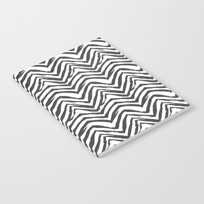 Zebra stripes minimal black and white modern pattern basic home dorm decor nursery Notebook