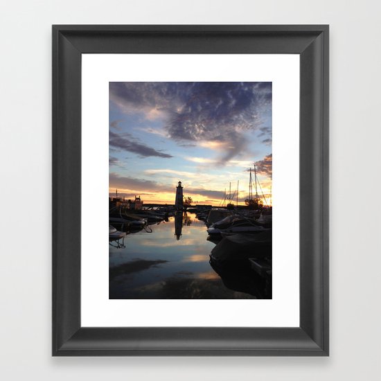 Sylvan Lake Lighthouse Framed Art Print