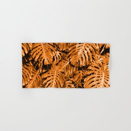 Leaves Orange Hand & Bath Towel