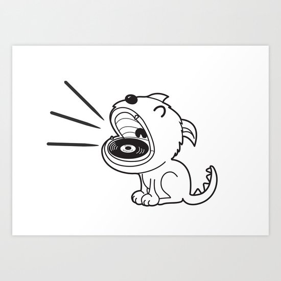 Music Monster Art Print