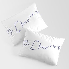 Fourier transform equation handwritten Pillow Sham