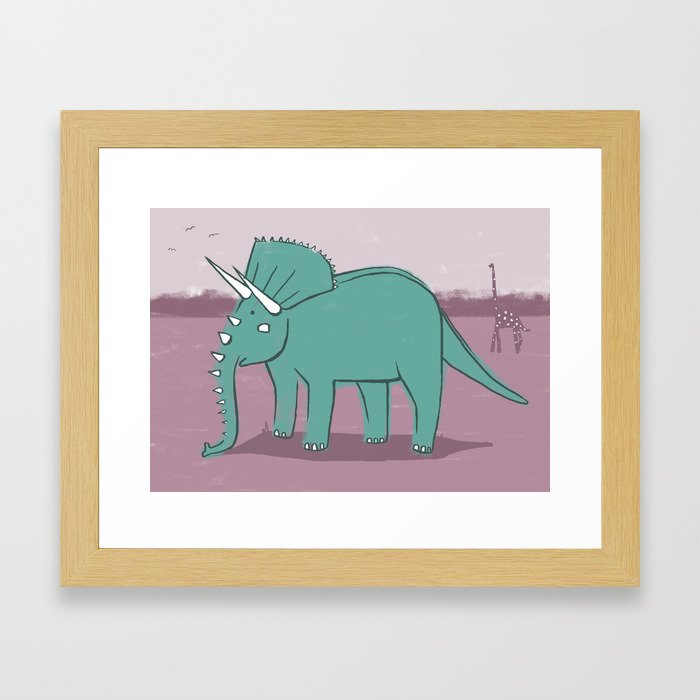 Elephantops. Framed Art Print