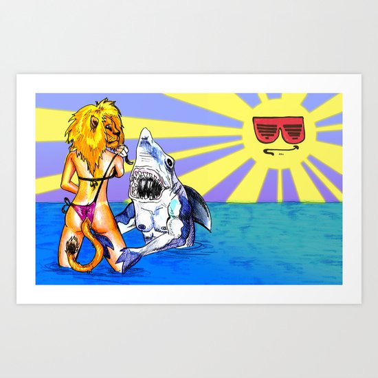 "Stay Calm" by Kristin Frenzel & Cap Blackard Art Print