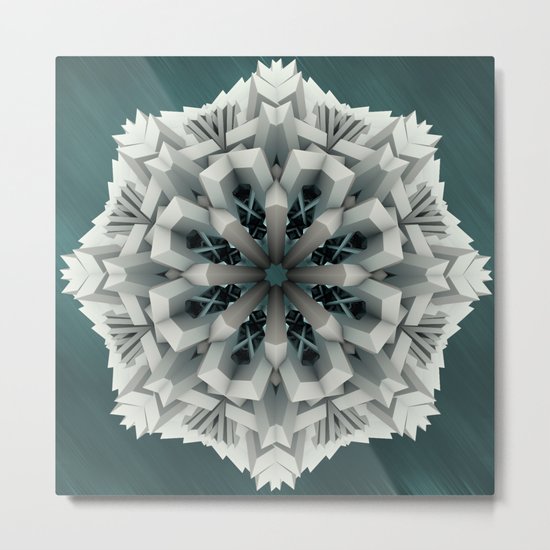 Winter Flakes Metal Print