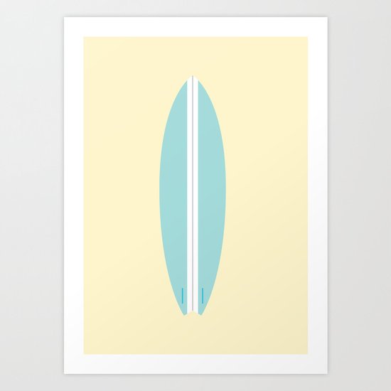 #91 Surfboard Art Print