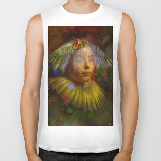 Wait your smile Biker Tank