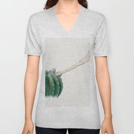Easter Lily Cactus V Neck T Shirt