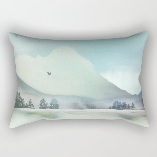 Winter Hunt Rectangular Pillow