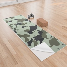 Abstract camouflage seamless patterns Yoga Towel